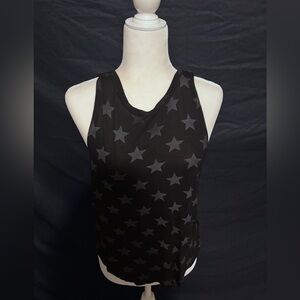 Elegant Starry Black Tank Top